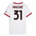 AC Milan Strahinja Pavlovic #31 Borte Drakt Dame 2024-25 Kortermet